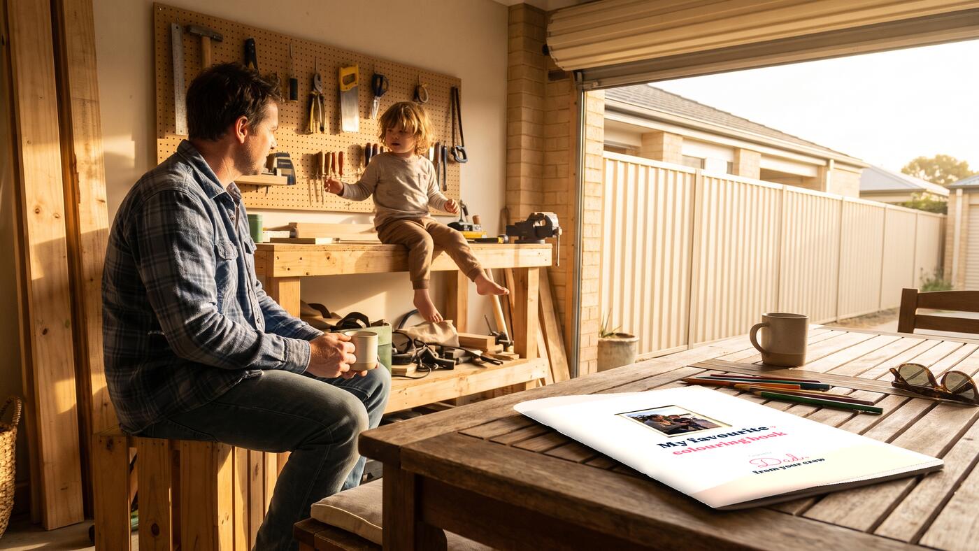 Father's Day colouring books