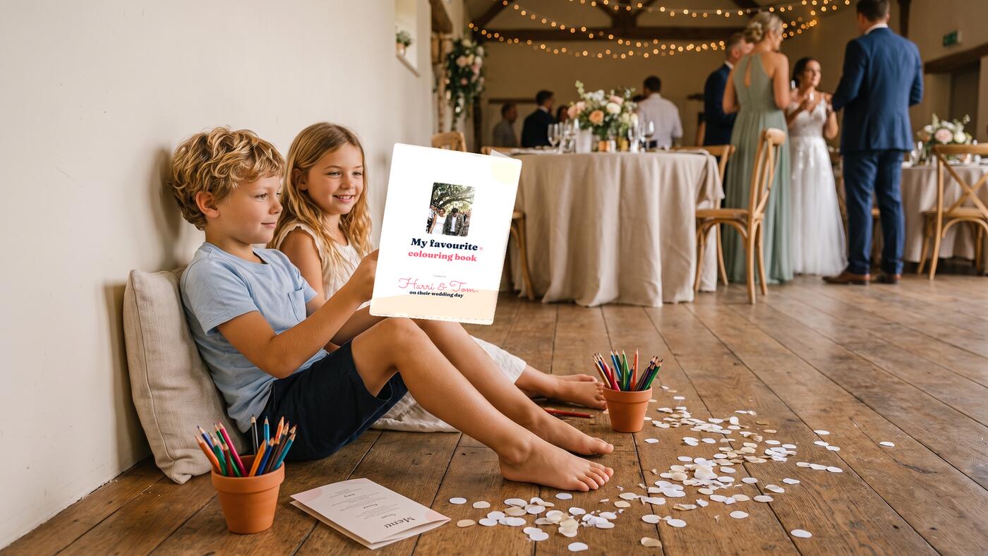 Wedding colouring books